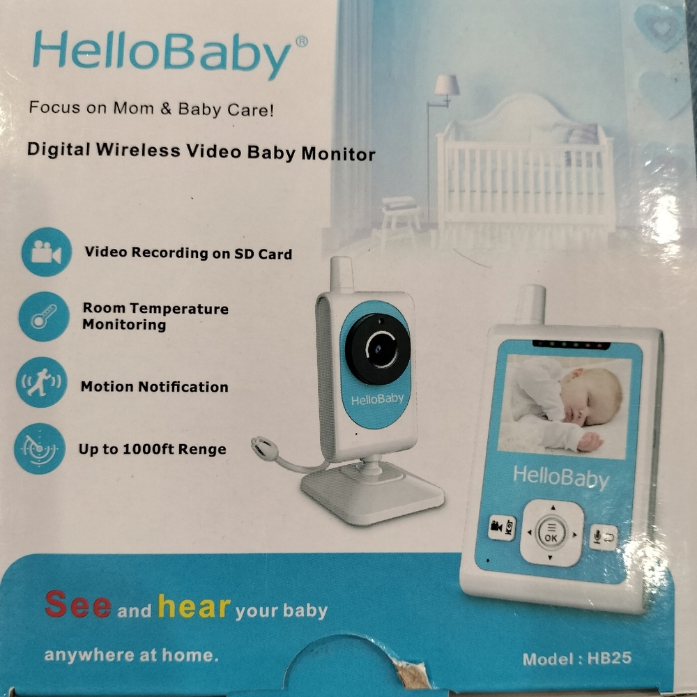 HelloBaby Wireless Video Baby Monitor Model HB25